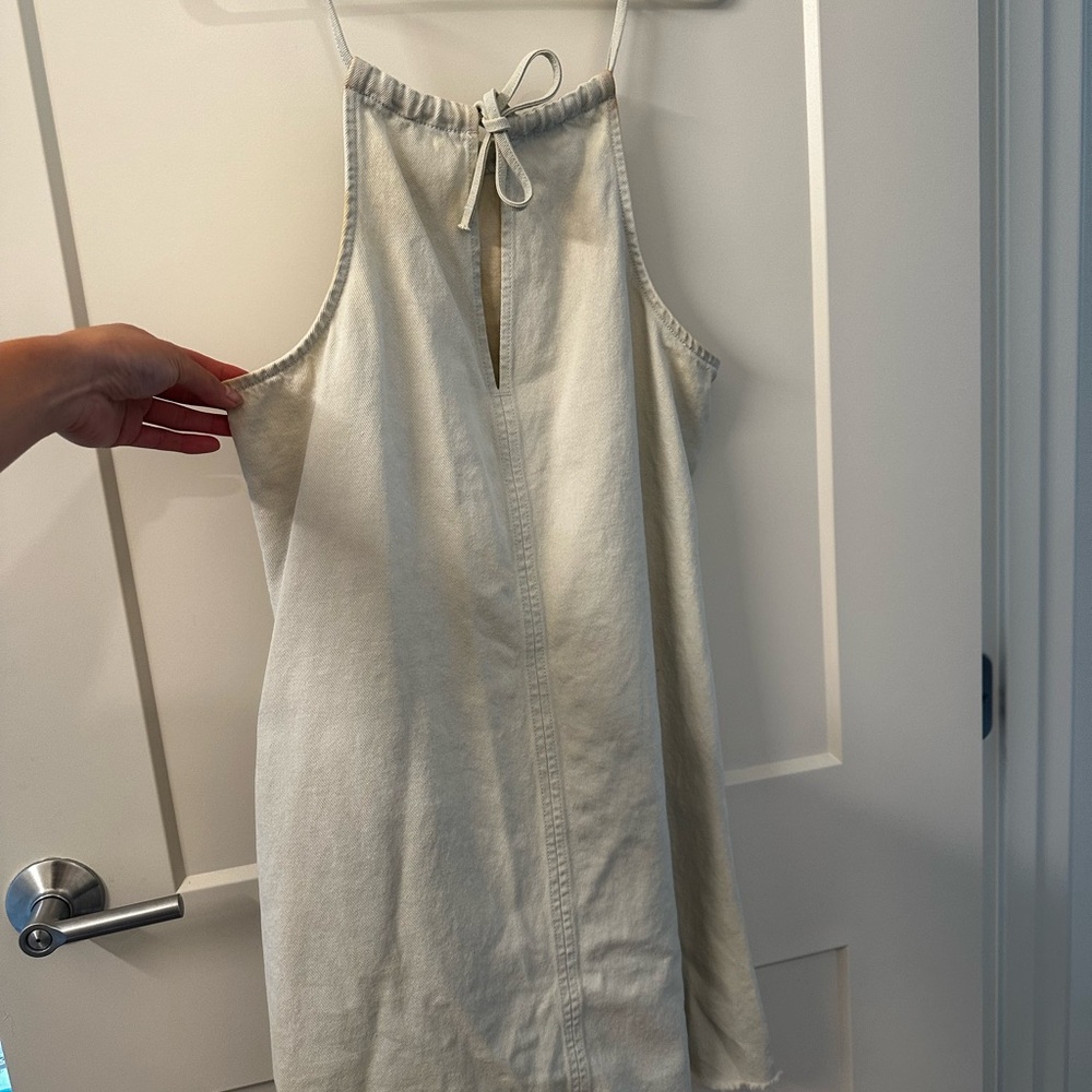 All saints medium denim light wash dress - Picture 3 of 9